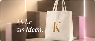 Shop — Stofftasche mit Kritzinger-Logo, Claim: Mehr als Ideen.